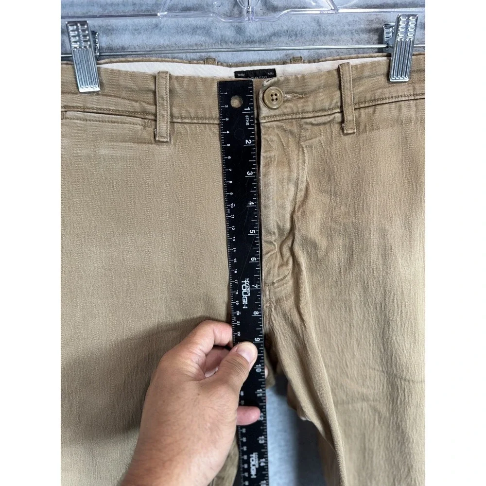 J Crew Pants‎ Mens 32x32 Khaki Tan 484 Slim Stretch Chino Casual Classic Style